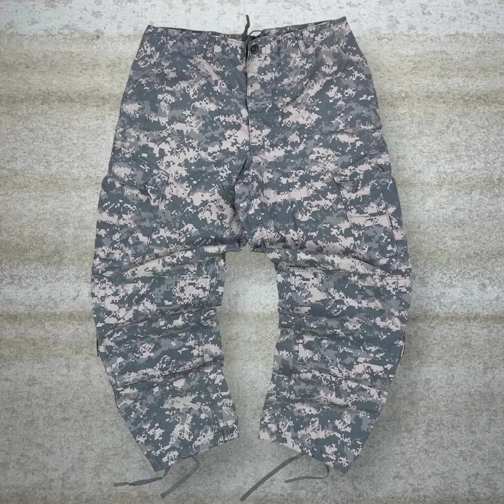 Vintage 90s Military Tactical Pants 36x28 Baggy Wide Leg Digital Camo Large - Picture 2 of 5